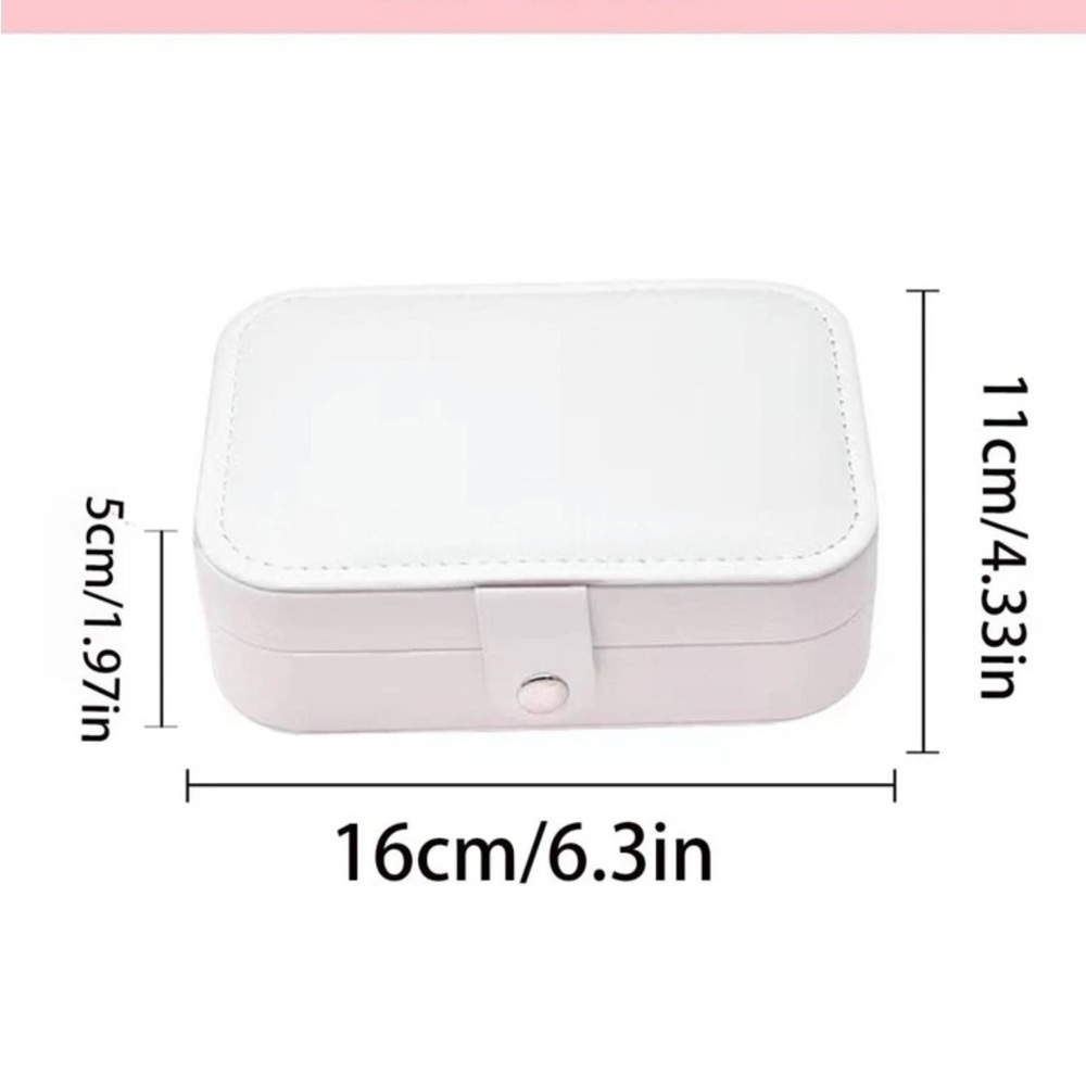 Travel Jewelry Box,Jewelry, Organizer white